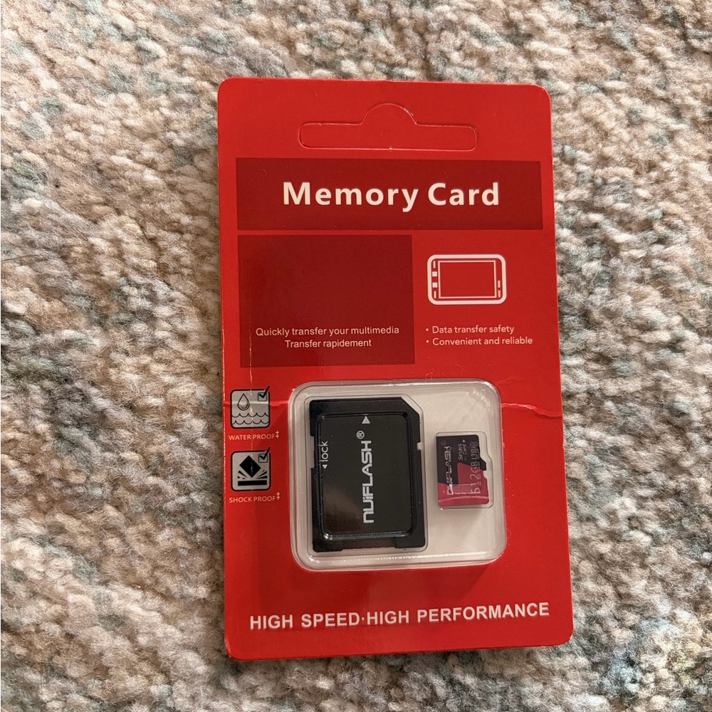 Target Red and Black High-Speed 512gb Memory Card